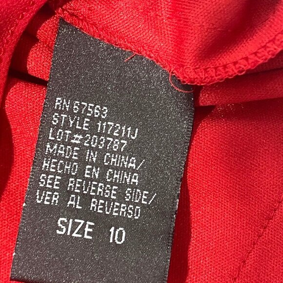 Y2K cocktail dress ruffled sleeveless tank jeweled sleeveless red party dress 10 - Picture 8 of 12